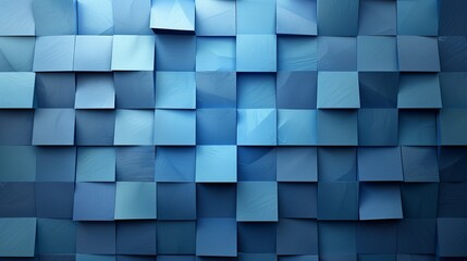 Blue gradient background with geometric square textures, vector illustration