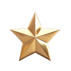 Obraz premium 3d golden star on white background render ultra