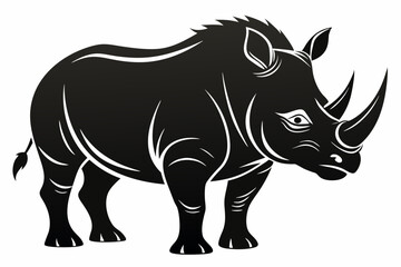  Rhino Silhouette Vector, rhino vector graphic icon  © Trendy CraftSVG 
