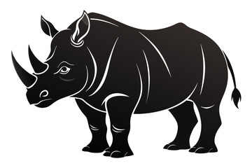  Rhino Silhouette Vector, rhino vector graphic icon  © Trendy CraftSVG 