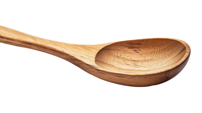 wooden spoon isolated on transparent background - Powered by Adobe