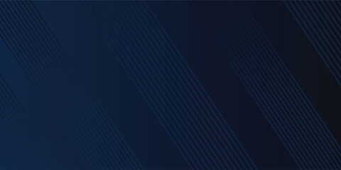 Obraz premium Abstract background dark blue for presentation design. Abstract bright blue color strip pattern luxury dark blue with geometric elements.