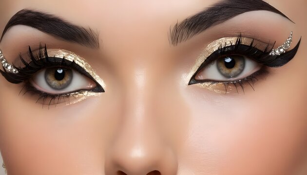  Eyeliner Style: Create a unique eyeliner look for added drama.

