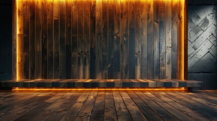 Light design on boards with space for text