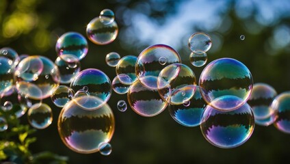 soap bubbles that fly up