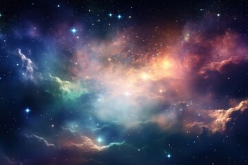 Fototapeta premium Colorful space astronomy universe nebula.