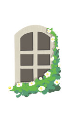 window with flowers