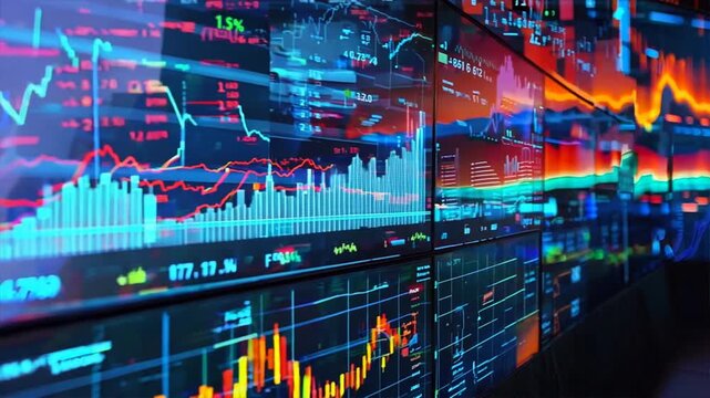  digital display showing seismic activity data and graphs