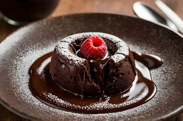chocolate cake on a plate