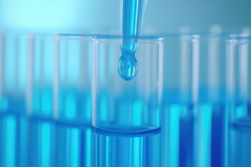 Close-Up of a Dropper in a Test Tube