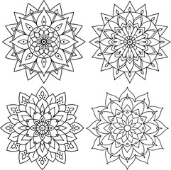 Obraz premium Teaching Mandalas vector, Crafting Visual Aids that Inspire and Educate 