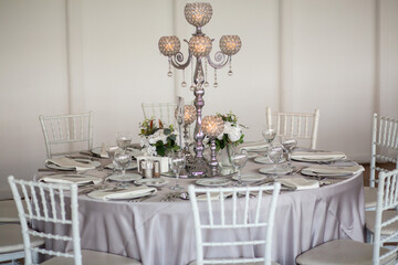 Beautifully Arranged Table for a Formal Event