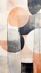 Fototapeta premium Grey abstract painting shape art.