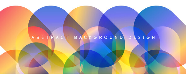 Fototapeta premium Trendy simple fluid color gradient abstract background with circles and shapes. Vector Illustration For Wallpaper, Banner, Background, Card, Book Illustration, landing page