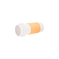 3d illustration of bottle of vitamin medicine pills