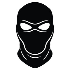 Balaclava Mask. silhouette vector illustration 
