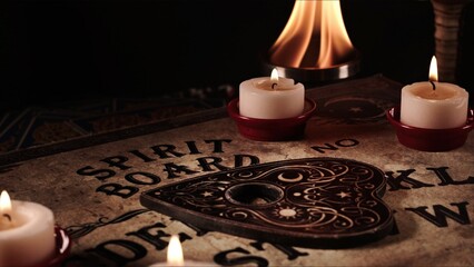 Witchcraft Spiritual Halloween Game Ouija Board