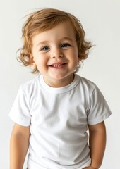 Naklejka premium Toddler shirt portrait t-shirt.
