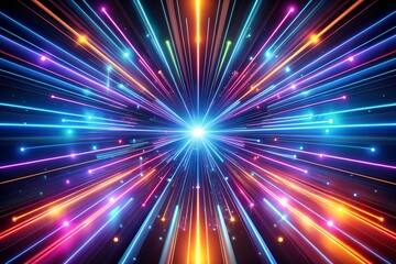 Abstract background with glowing lights