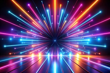 Obraz premium Abstract background with glowing lights