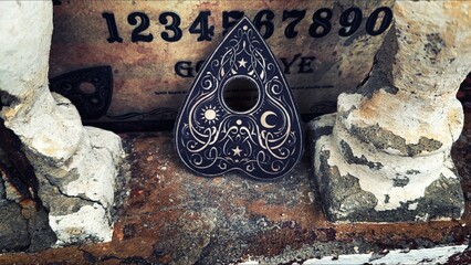Witchcraft Spiritual Halloween Game Ouija Board