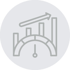 Performance Improvement Vector Line Grey Circle Grey