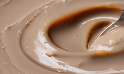 Close-Up of Creamy Chocolate Dessert