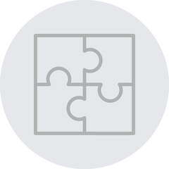 Fototapeta premium Tax Planning Vector Line Grey Circle Grey