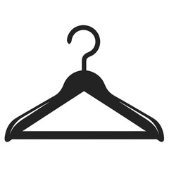 clothes hanger vector style silhouette 