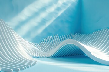 Creative geometric waves summer poster banner. free space for text.