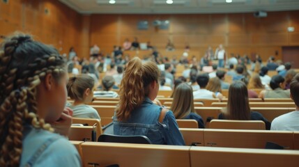 Students in a Lecture Hall.