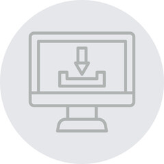 Download Vector Line Grey Circle Grey