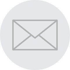  Email Vector Line Grey Circle Grey