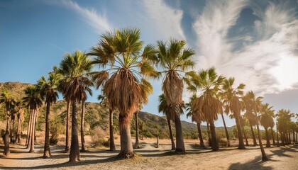 Seasonal Change A time-lapse of palm trees shedding old fronds and growing new ones throughout the year.