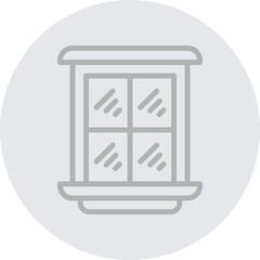 Windows Vector Line Grey Circle Grey