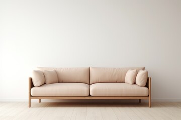 Beige couch architecture furniture cushion.