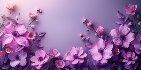 Purple Flowers Wallpaper for Desktop