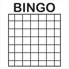 Bingo board icon.Lottery tickets. Lotto bingo cards with numbers, keno gambling.eps10