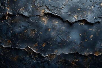 Fototapeta premium Abstract Art, Textured Paint, Dark Tones, Metal Sculpture