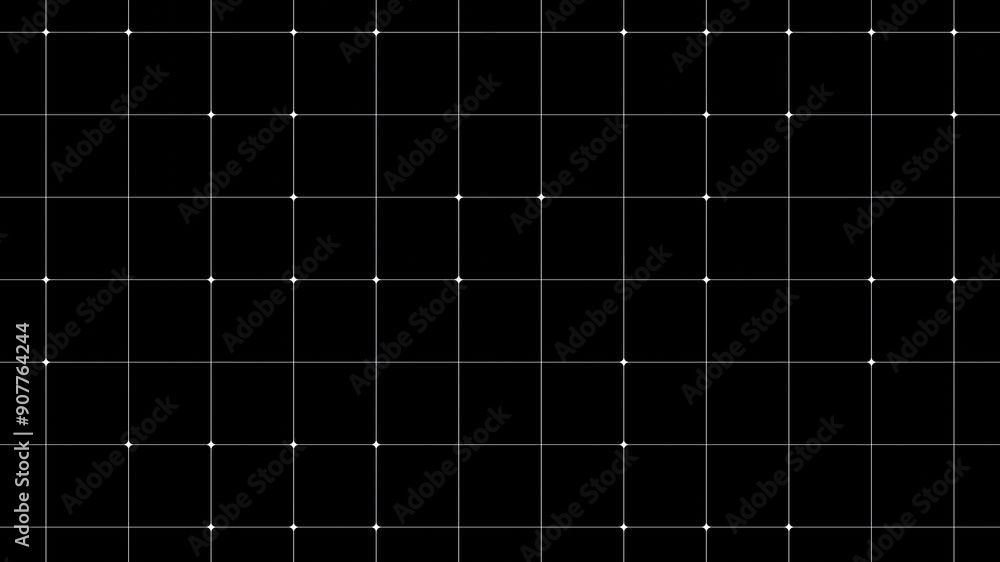 Poster 3d render pattern square white and black line background animation moving up down geometric abstract