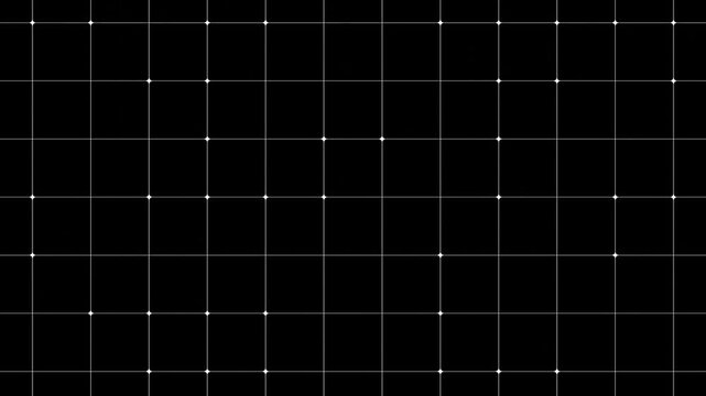 3d render Pattern square white and black line background animation moving up down Geometric abstract inspiration sketch minimalistic web net math science futuristic cyber pattern texture 30fps 4k loop