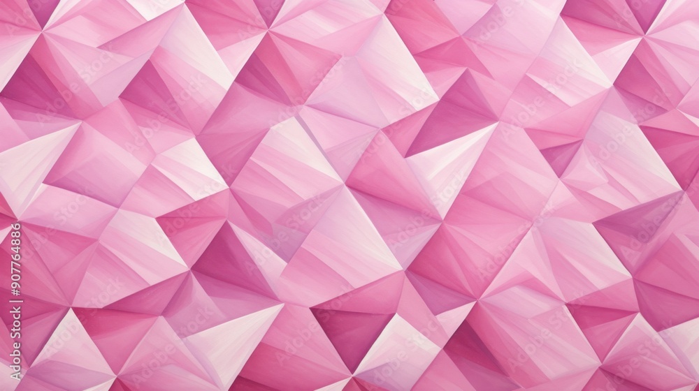 Poster a mesmerizing abstract diamond pattern composed of interlocking geometric shapes in varying shades o