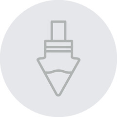 Plumb bob Vector Line Grey Circle Grey