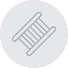 Ladder Vector Line Grey Circle Grey