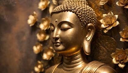 Brass Buddha statue