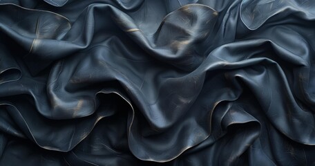 Fototapeta premium Abstract Texture with Rippled Surface and Soft Folds