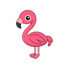 Flamingo art vector illustration