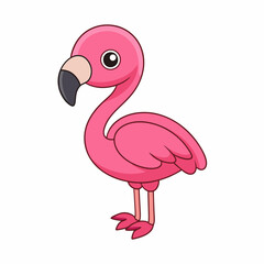 Flamingo art vector illustration