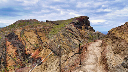 Auf dem Wanderweg PR 8 auf der Halbinsel Ponta de São Lourenço auf Madeira