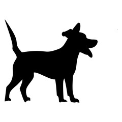 Dog silhouette style Victor illustration 